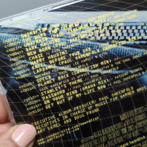 3/$20 PAUL OAKENFOLD Swordfish Movie Soundtrack CD Music Album Trance Y2K Tested - Picture 8 of 9